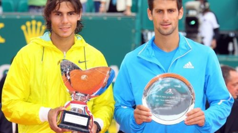 Rafaels Nadals un Novaks Džokovičs
Foto: AFP