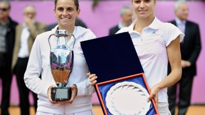 Roberta Vinči un Marija Kiriļenko
Foto: AP