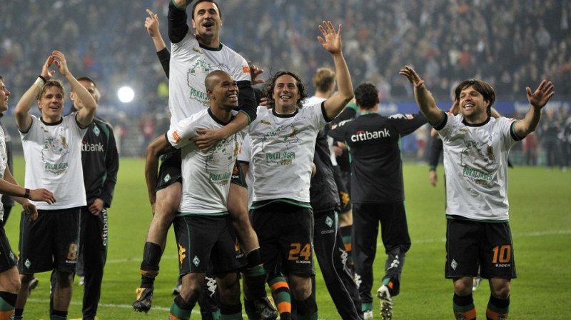 "Werder" līksmo Hamburgā!
Foto: AP