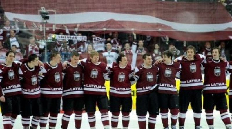 Latvijas hokeja izlase
Foto: Romāns Kokšarovs, Sporta Avīze, f64