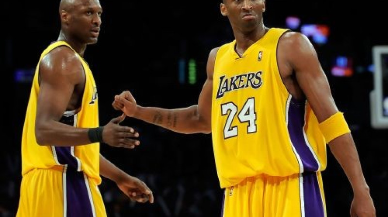 Lamārs Odoms un Kobe Braients 
Foto: AFP