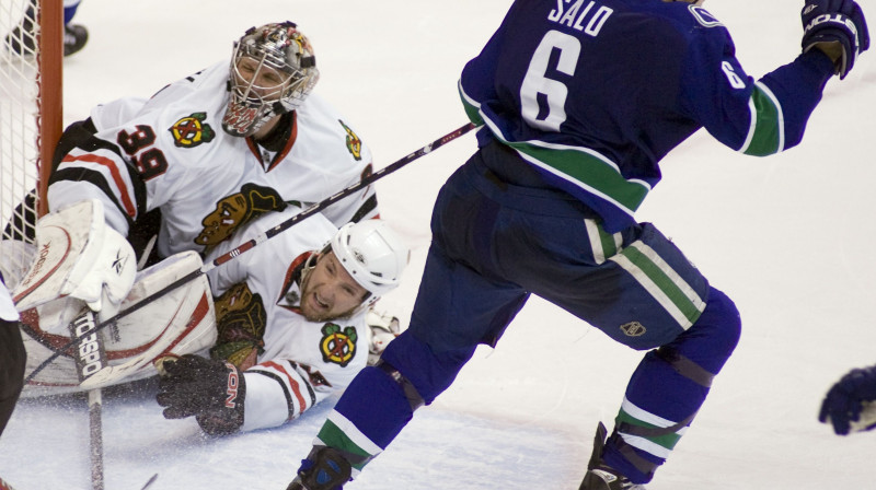 Sami Salo tikko guvis uzvaras vārtus
Foto: AFP
