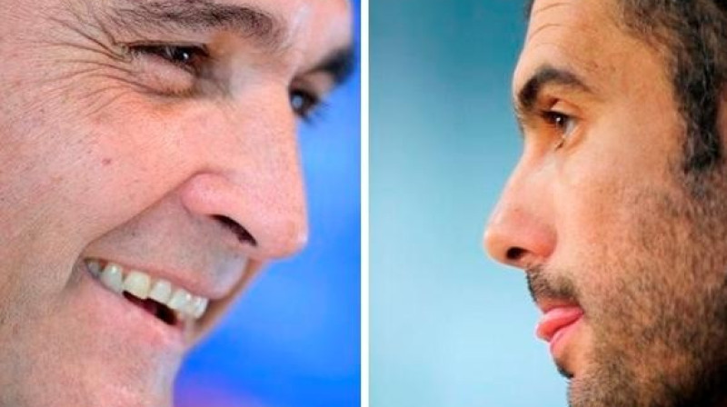 Abu komandu galvenie treneri - Huande Ramoss ("Real") un Pepe Gvardiola ("Barcelona")