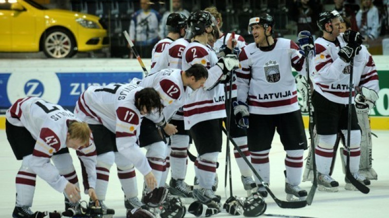 Latvijas hokeja izlase
Foto: Romāns Kokšarovs, Sporta Avīze, f64