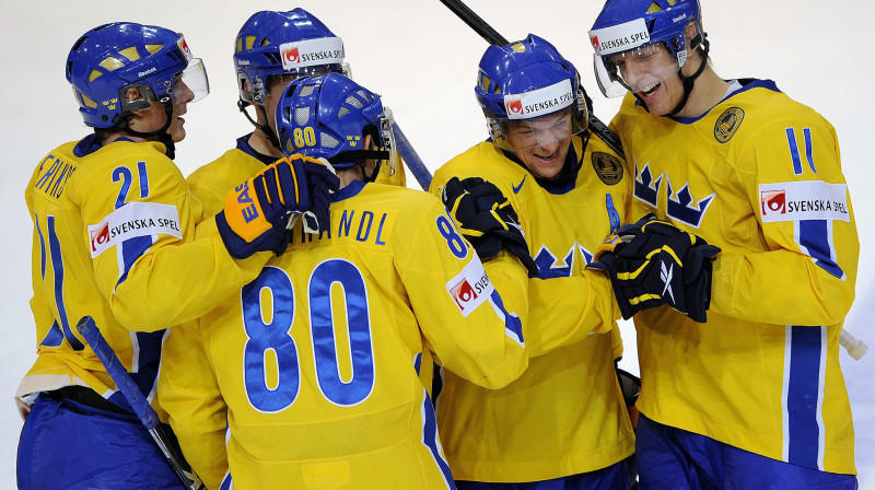 Zviedrijas hokejisti
Foto: AFP