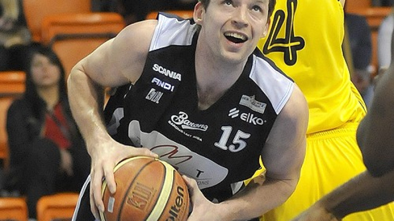 Mārtiņš Skirmants vēl "Barona" kreklā
Foto: Romāns Kokšarovs, f64, ''Sporta Avīze''