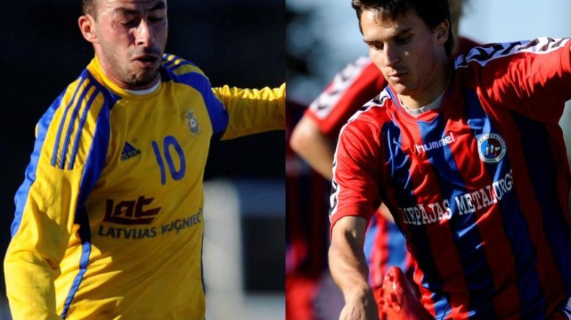 Zurabs Mentešašvili un Maksims Rafaļskis
Foto: Romāns Kokšarovs, Sporta Avīze, f64