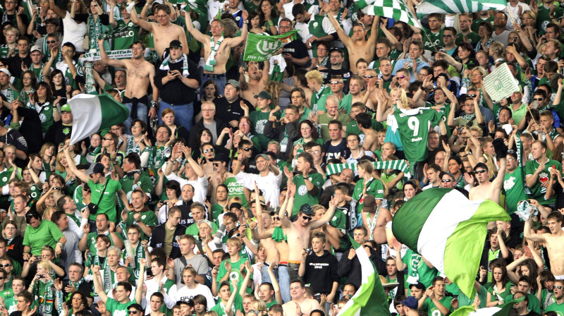 "Wolfsburg" atbalstītāji
Foto: AP