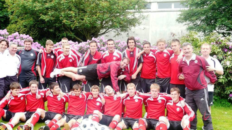 Latvijas U-19 izlases futbolisti Francijā