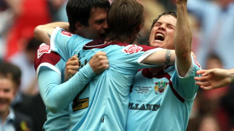 "Burnley" spēlētāji līksmo
Foto: AP