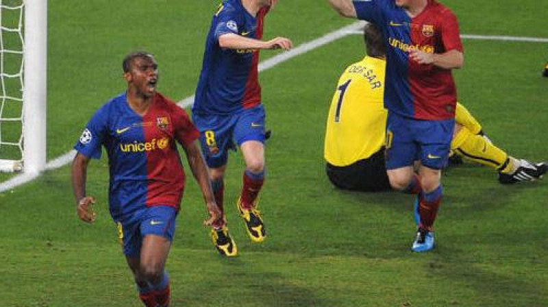 Samjuels Eto'O nupat guvis vārtus
Foto: AFP