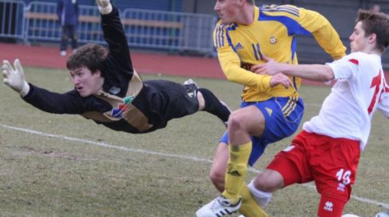 Vai Aleksejs Višņakovs gūs vārtus arī otrajā mačā pret "Blāzmu"? 
Foto: fkventspils.lv