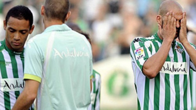 "Real Betis" nāksies pamest "Primera Liga" 
Foto: AFP