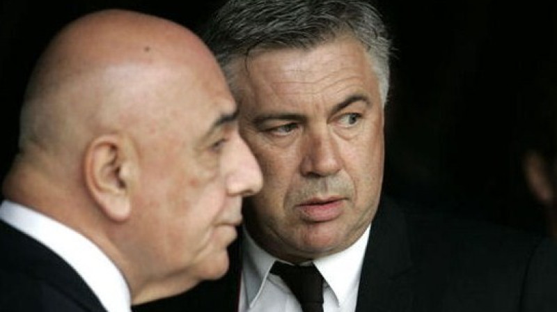 Adriano Galjāni un Karlo Ančeloti
Foto: AFP