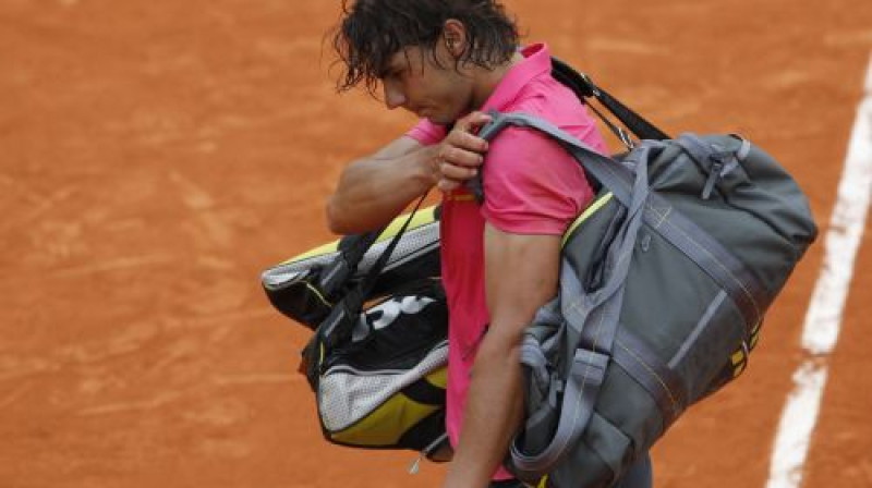 Rafaels Nadals pirmo reizi ''French Open'' pamet ar nokārtu galvu
Foto: AFP