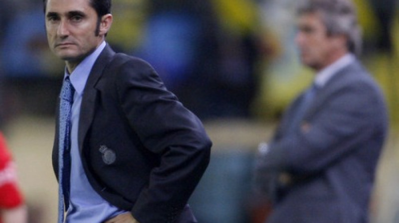 Ernesto Valverde (priekšplānā)
Foto: AP