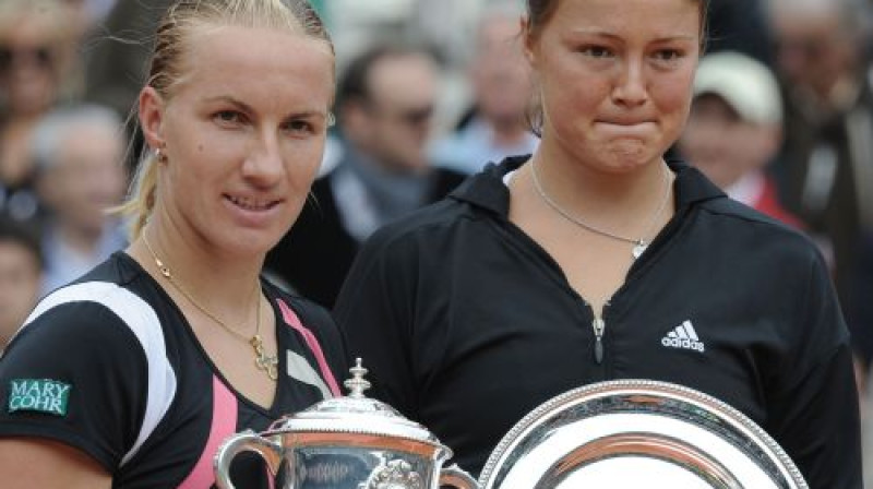 Svetlana Kuzņecova un Dinara Safina
Foto: AFP