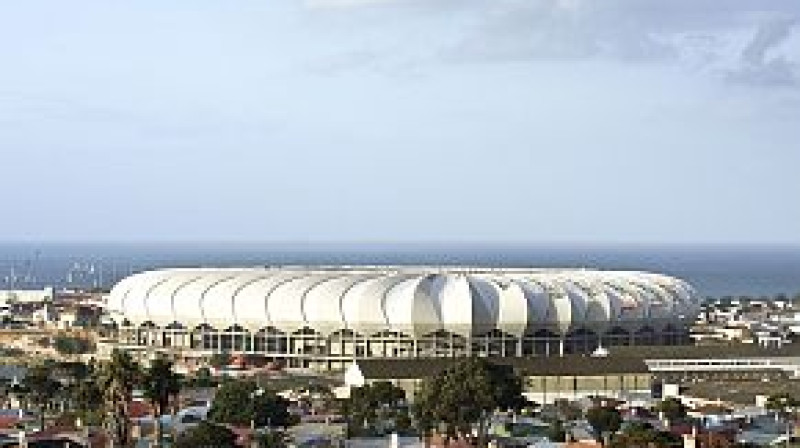 ''Nelson Mandela Bay'' stadions Johannesburgā
Foto: AFP