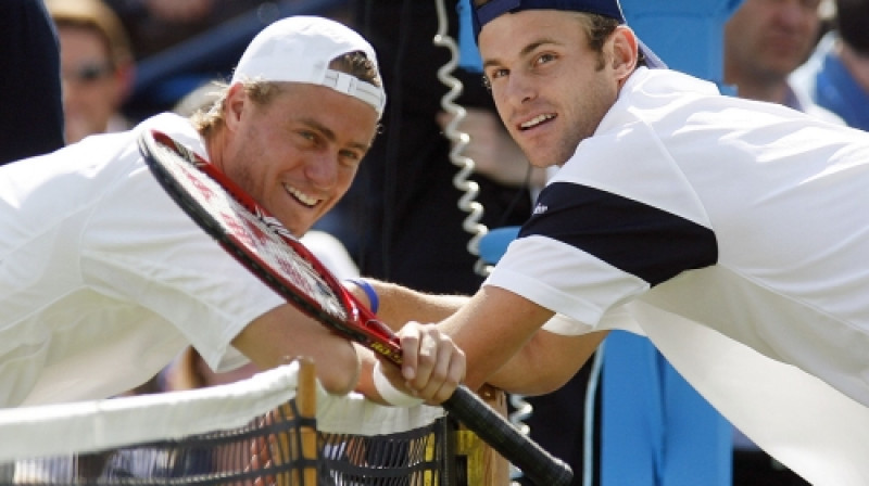 Leitons Hjūits un Endijs Rodiks
Foto: AFP