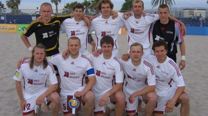 Latvijas pludmales futbola izlase 
Foto: LFF