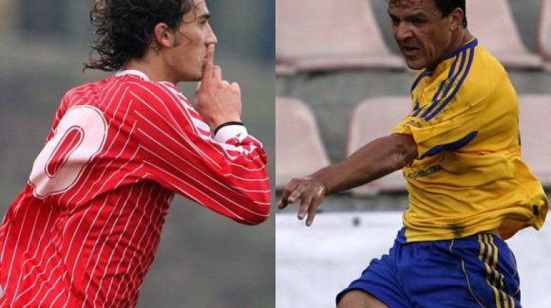 Abu komandu uzbrukuma līderi - Ģirts Karlsons un
Vīts Rimkus - šovakar var izšķirt mača likteni
Foto: Romans Kokšarovs, Sporta Avīze, f64