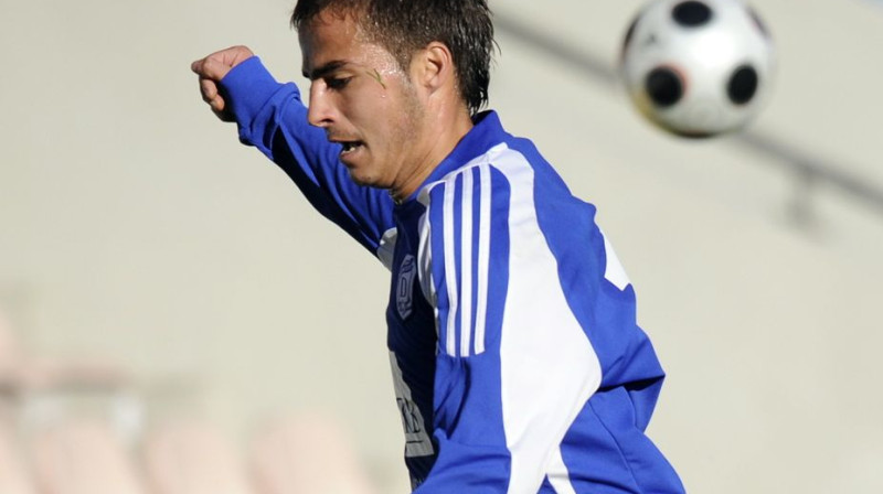 Jurijs Sokolovs šodien guva uzvaras vārtus
Foto: Romans Kokšarovs, Sporta Avīze, f64