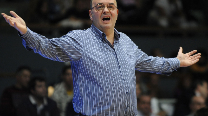 Duško Vujosevičs - ULEB Eirolīgas gada treneris.
Foto: AFP