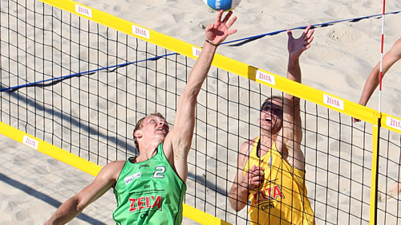 Finālā Jānis Šmēdiņš pret Jāni Grīnbergu
Foto: Renārs Buivids