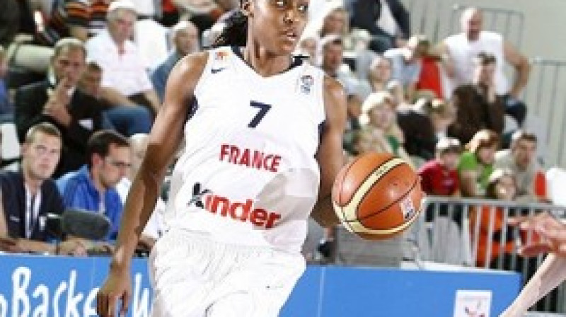Eiropas un Krievijas čempione Sandrine Gruda (Francija) "Sun" pievienosies piektdien, 3. jūlijā, Indianapolisā
Foto: EuroBasketWomen2009.com