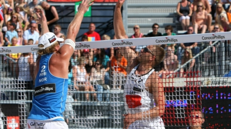 Lauris Iecelnieks un Mārtiņš Pļaviņš
Foto: www.fivb.com