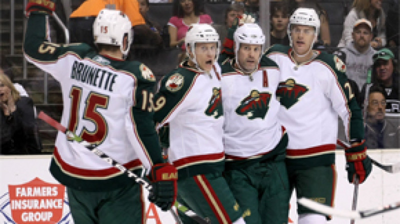 Minesotas "Wild" hokejisti
Foto: AP
