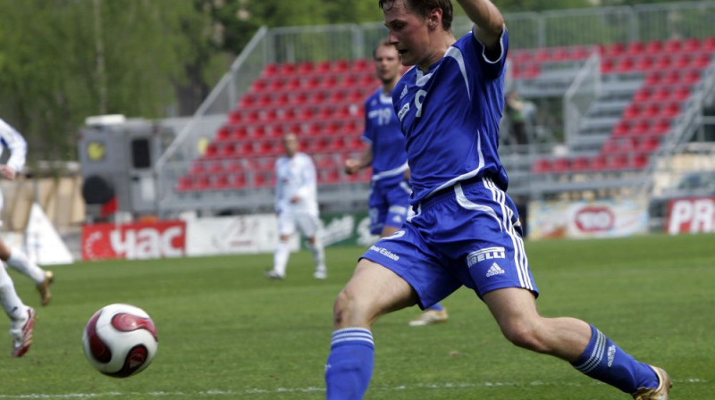 "Skonto" uzbrucējs Kristaps Blanks
Foto: Romans Kokšarovs, Sporta Avīze, f64