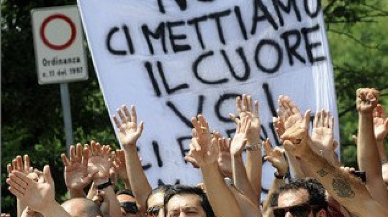 ''AC Milan'' līdzjutēji
Foto: SCANPIX SWEDEN