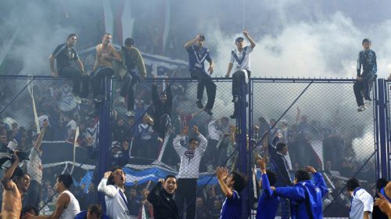 ''Velez Sarsfield'' fani līksmo
Foto: AFP