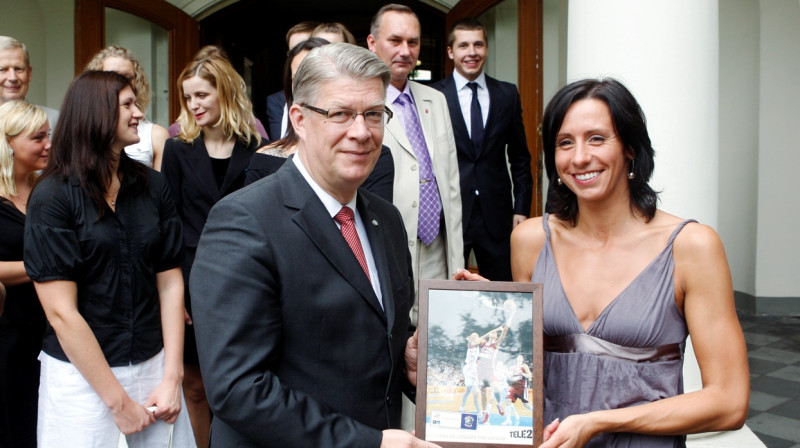 Valdis Zatlers un Gunta Baško 
Foto: Valsts prezidenta preses dienests