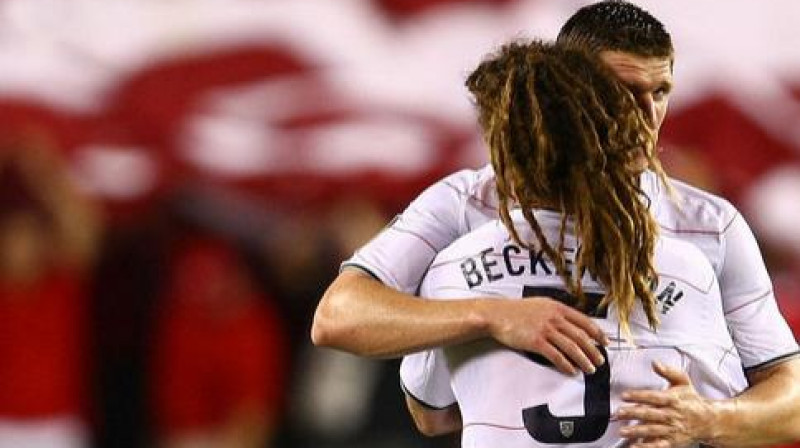 Abi ASV izlases vārtu autori - Bekermans un Kūpers
Foto: AFP