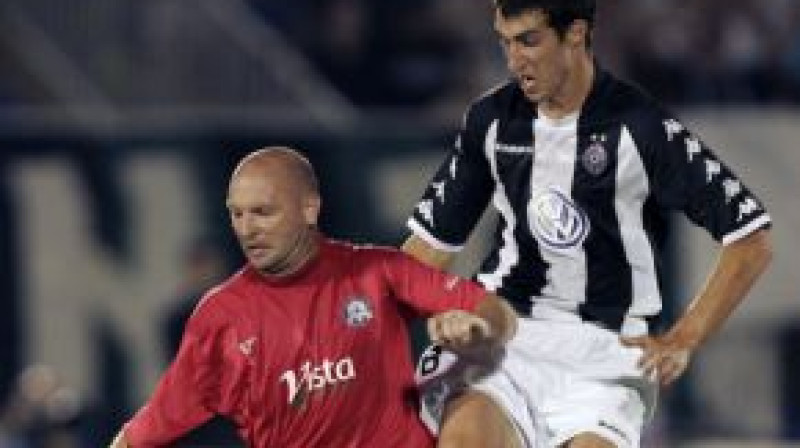 "Rhyl" pret "Partizan" jeb Dāvids pret Goliātu, šoreiz pārāks bija Goliāts
Foto: AP