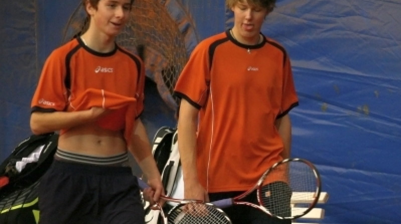Artūrs Kazijevs un Miķelis Lībietis
Foto: www.tennislatvia.lv