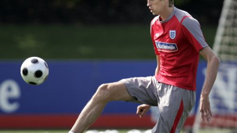 Pīters Kraučs Anglijas izlases treniņā
Foto: AFP