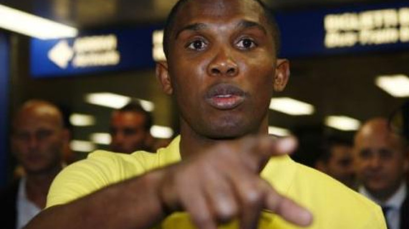 Eto'O šodien ieradies Milānā
Foto: AP
