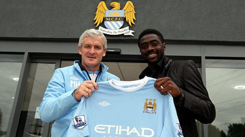 Marks Hjūzs un Kolo Turē
Foto: mcfc.com