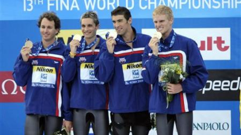 ASV 4 x 100 metru kombinētās stafetes komanda
Foto: AP