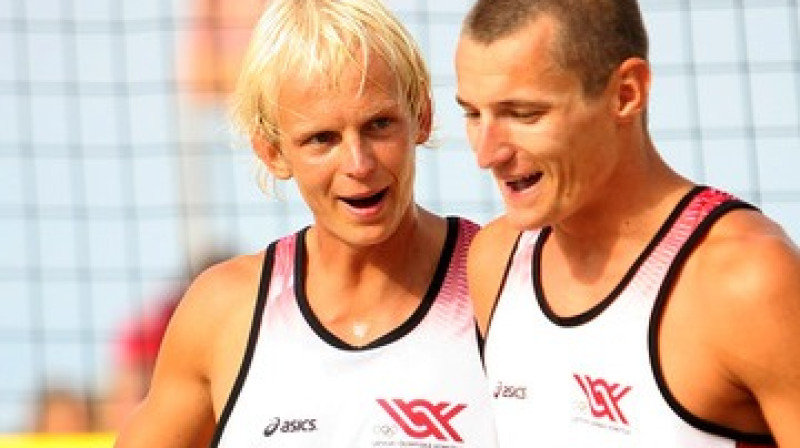 Toms Šmēdiņš un Mārtiņš Pļaviņš
Foto: Renārs Buivids