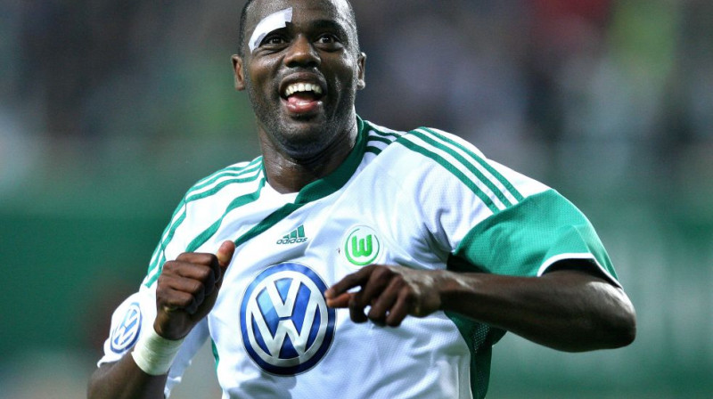 "Wolfsburg" brazīliešu uzbrucējs Grafite
rezultatīvs bijis arī starpsezonu periodā
Foto: AFP
