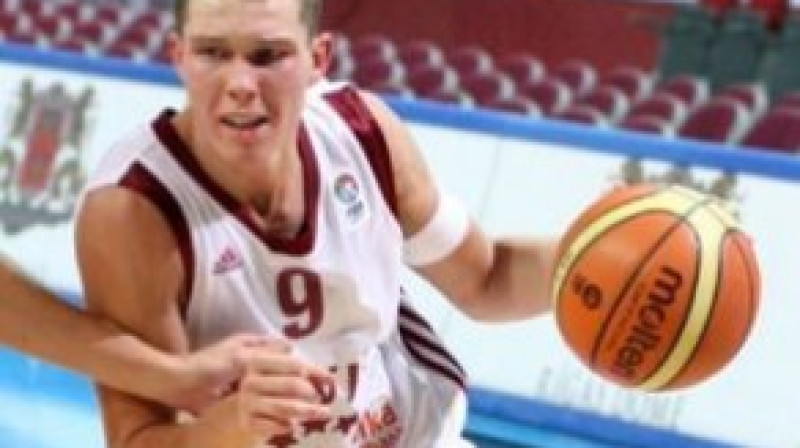 Latvijas čempions Dairis Bertāns jūlijā Eiropas U-20 jauniešu čempionāta spēlēs vidēji savāca 16,3 punktus
Foto: Aldis Neimanis/FIBA Europe