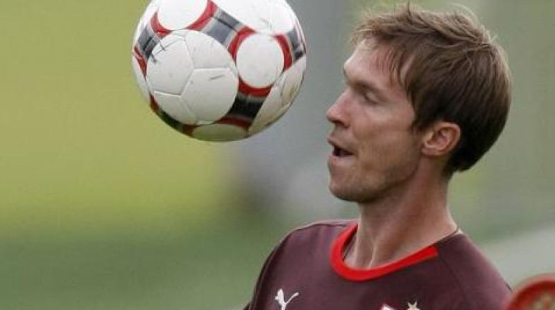 Aleksandrs Hļebs atkal Vācijas kluba "Stuttgart" formā
Foto: AP