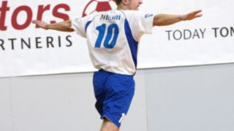 Ēriks Pelcis "Kauguru" sastāvā Latvijas telpu futbola čempionāta finālturnīrā
Foto: Ritvars Raits, eSports.lv