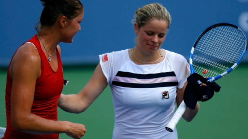 Dinara Safina un Kima Klijstersa
Foto: AFP