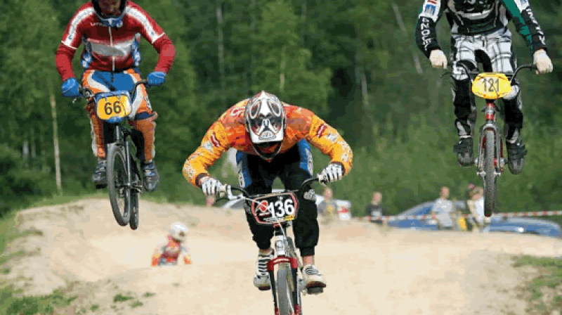 Latvijas BMX čempionāta sacīkste Silvas BMX trasē