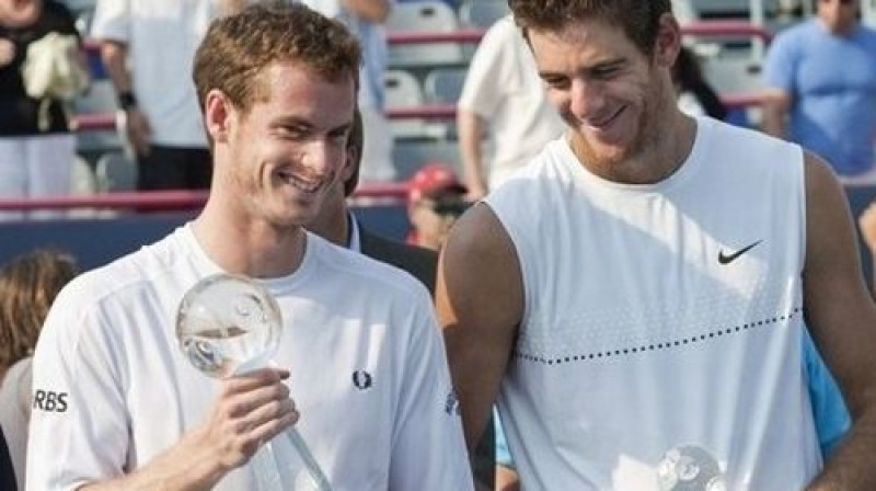Endijs Marejs un Huans Martins Del Potro
Foto: The Canadian Press